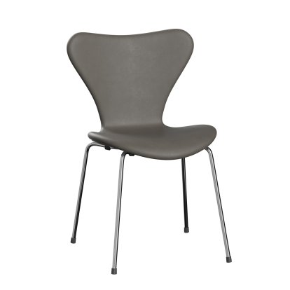 Serie 7 Stuhl 3107 mit Vollpolsterung, Lava, Chrome