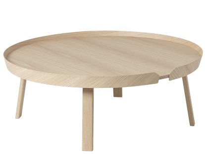 Around Couchtisch, XL (H 36 x Ø 95 cm), Eiche natur