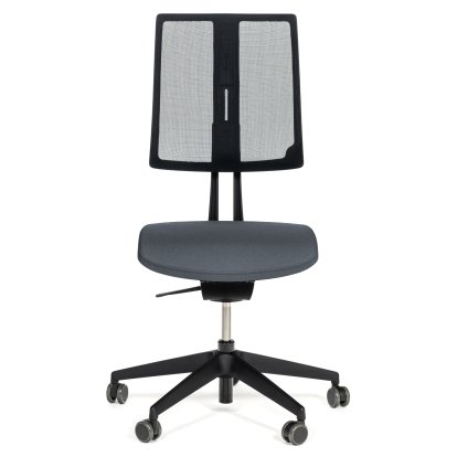 Equo Bürodrehstuhl, Schwarz, Netz, Xtreme Plus (PG0), Dunkelgrau YS171, C30 KST mit Sitztiefenverstellung, Standard 100 mm, Ohne Armlehnen, Mit harten Rollen