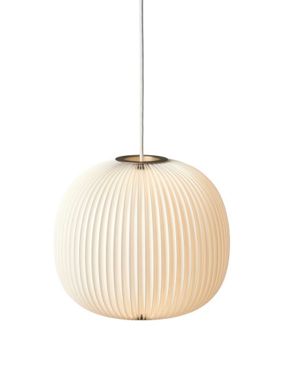 Lamella Pendelleuchte, 3: H 29 x Ø 33 cm, Golden