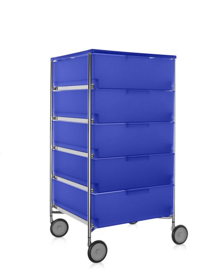 Mobil Container, 5 Schub - kein Fach, Opal, Kobaltblau