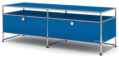 USM Haller TV-Board L, Enzianblau RAL 5010