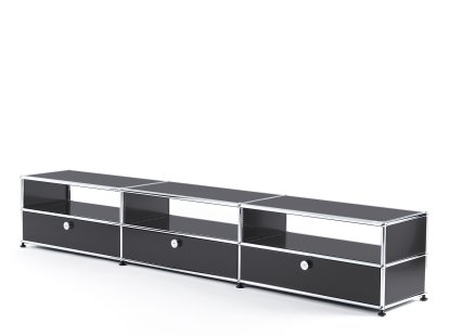 USM Haller HiFi-Lowboard, Anthrazitgrau RAL 7016
