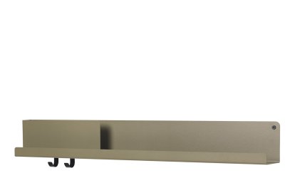 Folded Wandregal, H 13 x B 96 cm, Olive