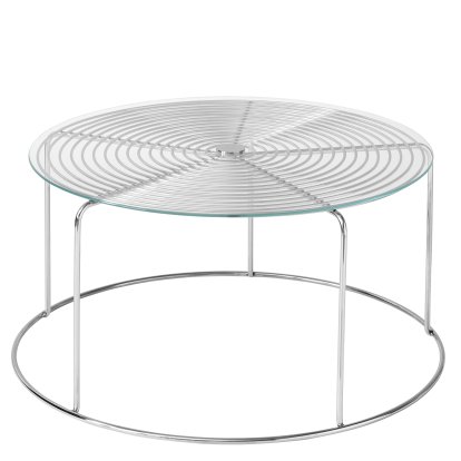 Wire Couchtisch VP17, Mit Glasplatte
