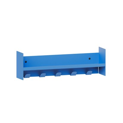 Pli Wandregal Slim, 45 cm, Azurblau, Mit Haken