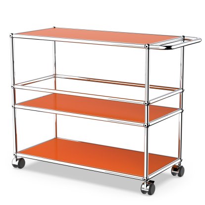 USM Haller Servierwagen Typ 3, Reinorange RAL 2004