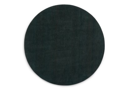 Row Teppich, Ø 200 cm, Dunkelgrün