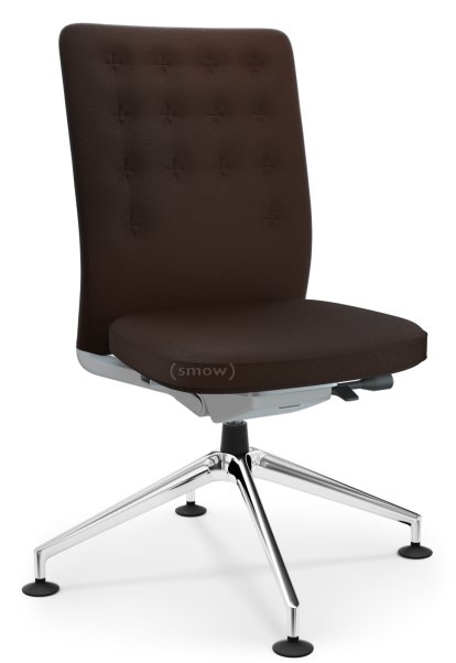 ID Trim Conference, Ohne Lumbalstütze, Ohne Armlehnen, Soft grey, Sitz und Rücken Plano, Braun