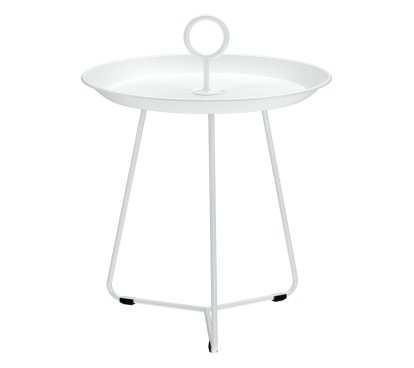 Eyelet Beistelltisch, H 46,5 x Ø 45 cm, Muted White