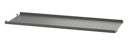 String System Metallboden, 78 x 30 cm, Kante niedrig, Dunkelgrau