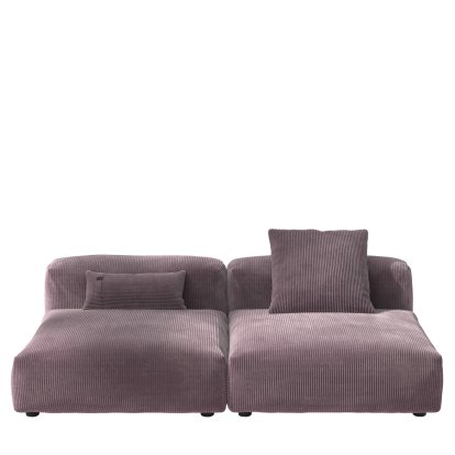 Vetsak Sofa Set 1, L, Cord velours - Blossom, Mit Kissen