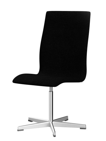 Oxford Bürodrehstuhl, Ohne Armlehnen, Mittelhoher Rücken, Standfuß, Hallingdal 65, 180 - Charcoal