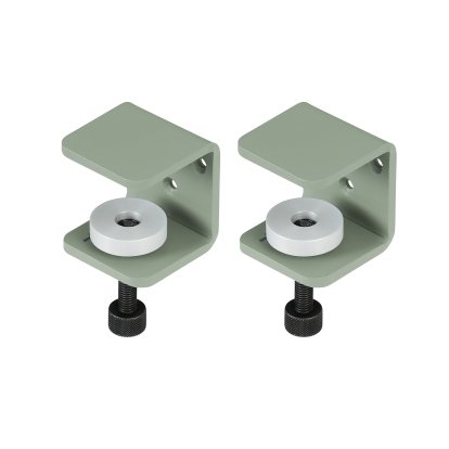 Tiptoe Klemme für Wandregale (2er-Pack), Eukalyptusgrau
