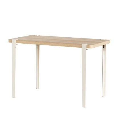 Tiptoe Esstisch Lobo, Eichenfurnier, Cremeweiß