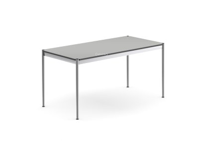 USM Haller Tisch, 150 x 75 cm, Kunstharz, Pastellgrau