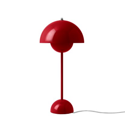 Flowerpot VP3 Tischleuchte, Vermilion red