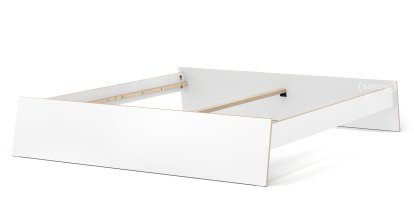 Stockholm Bett, 180 x 200 cm, Weiß, Ohne Kopfteil, Ohne Lattenrost
