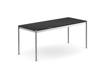 USM Haller Tisch, 175 x 75 cm, Holz, Eiche lackiert schwarz