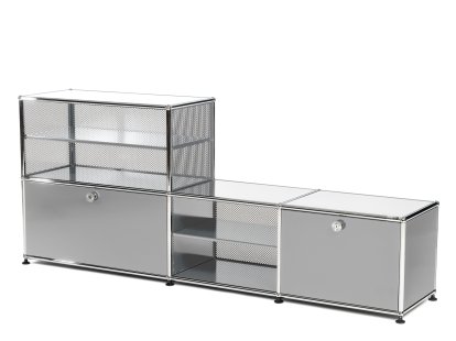 USM Haller Garderobenregal/Bank Typ 2, Lichtgrau RAL 7035