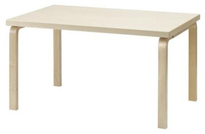 Tisch 81B / 82B / 83, Birkenfurnier, 120 x 75 cm (81B)