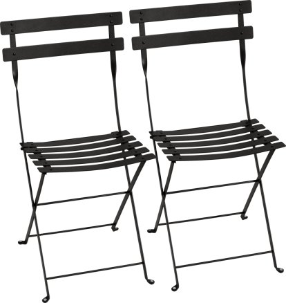 Bistro Klappstuhl 2er-Set, Lakritz