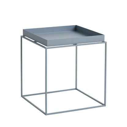 Tray Beistelltisch, H 40/44 x B 40 x T 40 cm, Pigeon blue