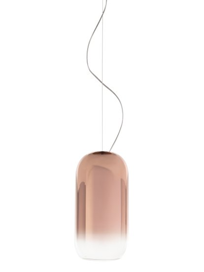 Gople Mini Pendelleuchte, Schwarz/kupfer