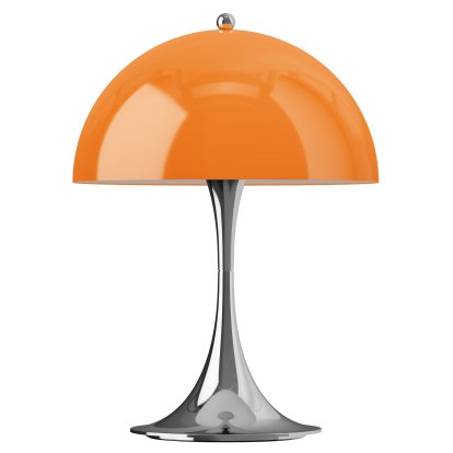 Panthella 250 Akkuleuchte, Chrom opal orange