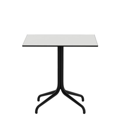 Belleville Tisch Outdoor, 75 x 75 cm, Vollkernmaterial weiß