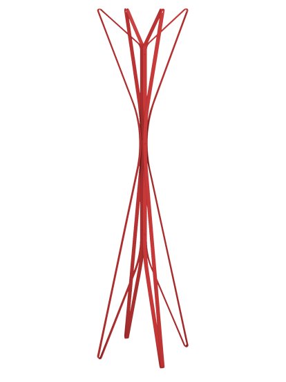 Garderobe Aster, rot, 4 Haken