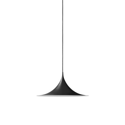 Semi Pendelleuchte, Ø 30 cm, Schwarz, matt