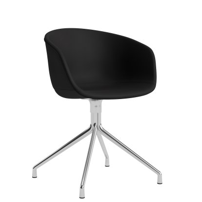 About A Chair AAC 21 Stuhl, Leder Sense - schwarz, Aluminium poliert
