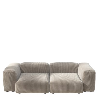 Vetsak Sofa Set 2, M, Cord velours - Platinum, Ohne Kissen