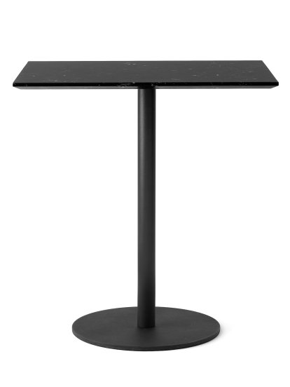 In Between Bistrotisch, SK16 eckig, Nero marquina / Schwarz