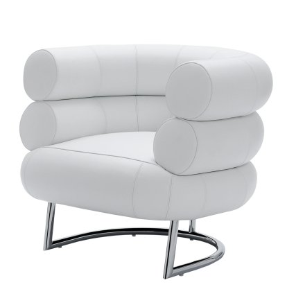 Bibendum Sessel, Leder weiß