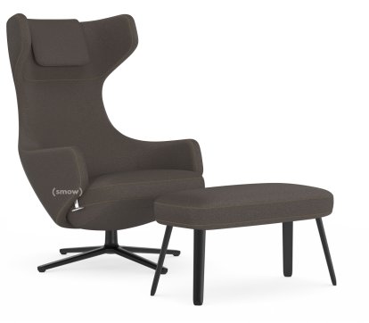 Grand Repos Loungesessel, Sessel Grand Repos & Panchina, Stoff Cosy 2 Muskat, 40 cm, Basic dark