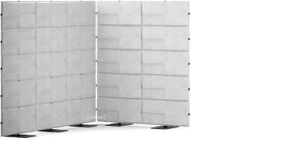 USM Privacy Panels Akustikecke, 1,50 m (2 Elemente), 1,79 m (5 Elemente), 2,25 m (3 Elemente), Hellgrau