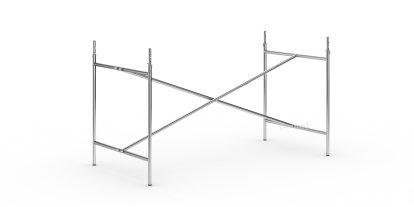 Eiermann 2 Tischgestell , Chrom, senkrecht, mittig, 135 x 66 cm, Mit Verlängerung (Höhe 72-85 cm)