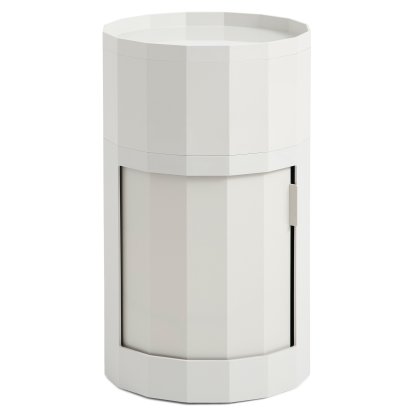 Facet Container, H 66 x Ø 38 cm, Misty grey