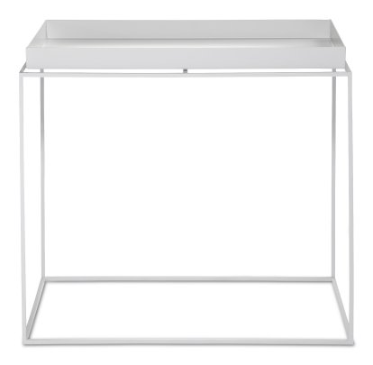 Tray Beistelltisch, H 50/54 x B 40 x T 60 cm, White