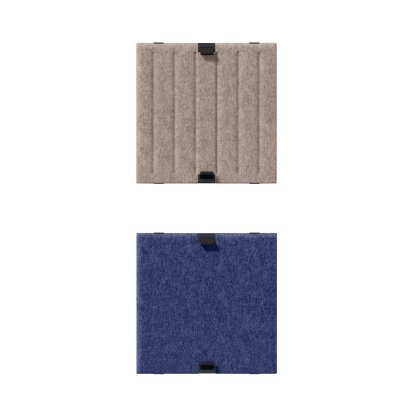 USM Soft Panel Duo für USM Haller Regale, 35 cm x 35 cm, Taupe / Dunkelblau