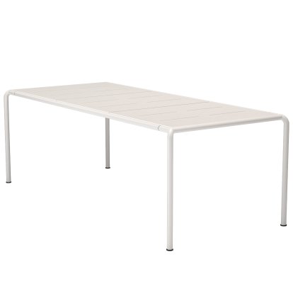 Avanti Tisch, 98 x 222 cm, Muted White, Aluminium