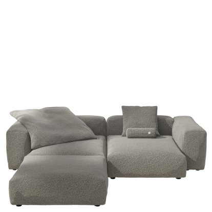 Vetsak Sofa Set 3, Pebble - Platinum, Mit Kissen