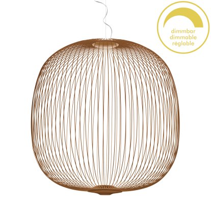 Spokes Pendelleuchte, Ø70 cm, Kupfer, Dimmbar