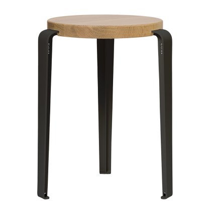 Lou Hocker, Massivholz, Eiche massiv, Graphitschwarz