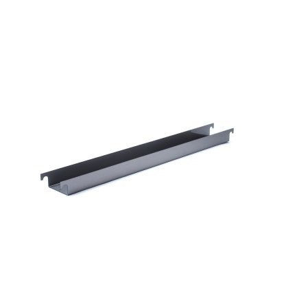 Kabelrinne für Eiermann Tischgestelle, Für Tischgestell 100 cm (Eiermann 2), Stahl farblos