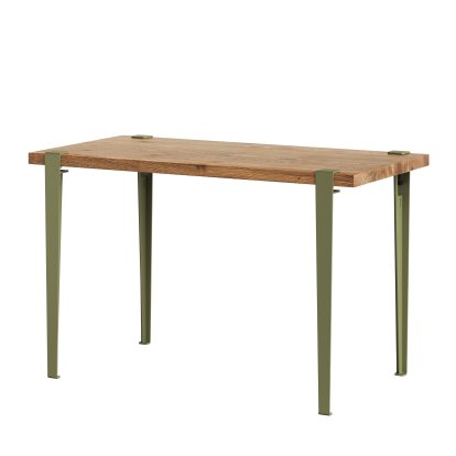 Tiptoe Esstisch Lobo, Eiche recycled, Khakigrün