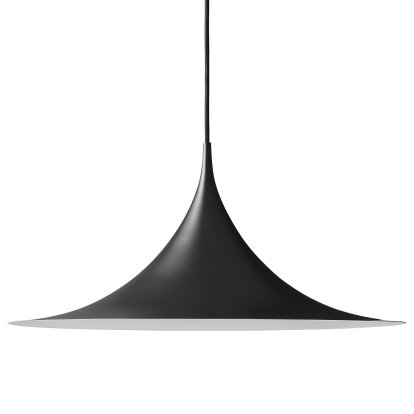 Semi Pendelleuchte, Ø 90 cm, Schwarz, matt