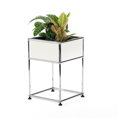 USM Haller Pflanzenbeistelltisch Typ 2, Reinweiß RAL 9010, 35 cm